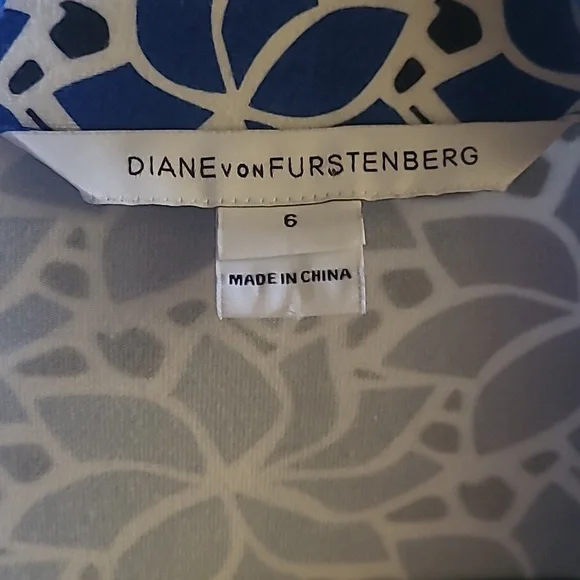 Diane von Furstenberg DVF New Jeanne Two Wrap Dress, Sz 6 - Picture 4 of 8